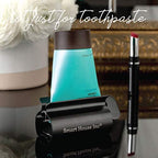 Toothpaste Squeezer Tube Roller Stainless Steel Tube Squeezer Rollers, Saves Toothpaste, Creams, Puts an end to Waste - Simple and Practical [Black]