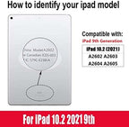 for iPad 9 9th Gen 2021 iPad 10.2" Touch Screen Digitizer Replacement A2602 A2603 A2604 A2605 Front Glass Assembly with Home Button+Adhesive+Toolkit