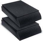 Liquid Stands Studio Monitor Sound Isolation Pads for Speakers 5" High-Density Speaker Foam Pads That Prevents Vibrations Angled Speaker Riser - Acoustic Speaker Isolation Pad for Floor, Desktop
