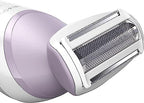 Philips Beauty Lady Electric Shaver Series 6000, Cordless with 4 Accessories, BRL136/00, White