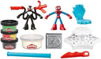 Play-Doh Marvel Spider-Man Launch & Slice Battle Playset with 2 Bendy Action Figures and 7 Accessories, Imagination Toys for Boys & Girls 4 Years & Up