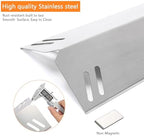 Hisencn Heat Plates for Cuisinart GAS2256AS Gas Grill, Heat Tents Replacement Parts for Cuisinart 2-Burner Gas Grill 2256, Stainless Steel, 2-Pack