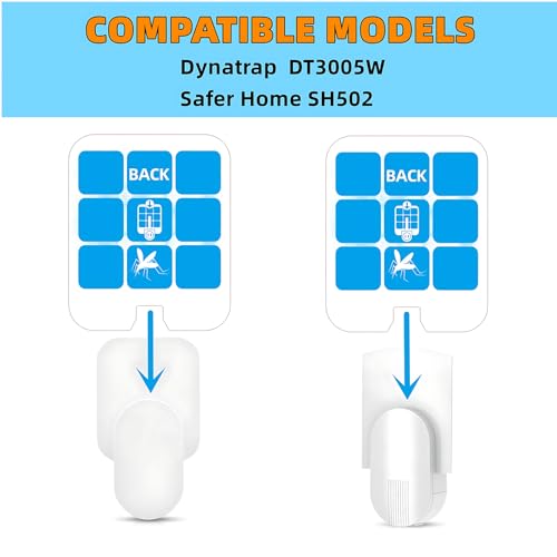 24 Pack Safer-Home SH502 Refill Card, Dynatrap DT3005W Glue Board,Indoor Fly Trap Plug-in Insect Trap Replacement Mosquito Sticky Glue Boards,Sticky Card.