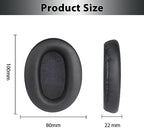 WH-CH710N Replacement Earpads Ear Cushions,Ear Pads for Sony WH-CH700N, WH-CH710N, WH-CH720N Headphones, Ear Cushions with Soft Protein Leather, Ear Comfort Memory Foam (Black)