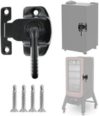 Smoker Door Latch for Pit Boss 1077, Rustproof Smoker Lid Clamp with Screws 4pcs, Smoker Leaf Latch for Cuisinart/Pit Boss Pro Series II 4 / Masterbuilt Electric Smoker Replacement Parts Latch Kits