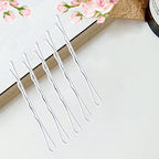 White Bobby Pins, AITRAI 110 pcs Hair Pins Kit 100pcs White Hair Pins &10pcs White U-shaped Hair Pins with Box Hair Accessories for Women Girls, 2.2 Inch