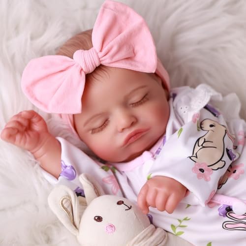 BABESIDE Lifelike Reborn Baby Dolls Girl - 20 Inch Realistic Newborn Baby Dolls with Poseable Body, Real Life Baby Dolls with Accessories for 3+ Year Old Girls Gifts, Pretend Play, Collection