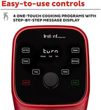 Instant Pot Vortex 2QT Mini Air Fryer, Small Air fryer that Crisps,Reheats,Bakes,Roasts for Quick Easy Meals,Includes over 100 In-App Recipes, is Dishwasher-Safe, from the Makers of Instant Pot, Red