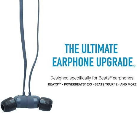 Comply Memory Foam Replacement Earbud Tips for Beats Powerbeats Pro, Beats Flex, Beats X, Powerbeats 1, 2, 3| Ultimate Comfort, Secure Fit, Superior Noise Isolation | Black, Medium (3 Pairs)