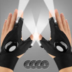Mylivell Handsfree LED Flashlight Gloves, Unique Gift for Men Women Dad Him Boyfriend Husband, Ideal for Fishing Camping Repairing Bright Flexible Lighted Gloves Fathers Day Christmas Birthday Gifts