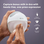 Elvie Curve Manual Wearable Breast Pump | Hands-Free, Kick-Proof, Portable Silicone Pump That Can Be Worn in-Bra for Gentle, Natural Milk Expression | Breast Feeding Essentials