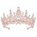 Tiara Crown Headband for Women, Headband Hair Accessories for Birthday Wedding Party Costume Rose