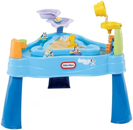 Little Tikes Bluey Water Table with 6 Accessories, Bluey Active Play, for Boys and Girls Ages 1-6 Years