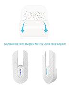 12 Pcs Refill Glue Pads Compatible with Bug md No Fly Zone Bug Zapper, Sticky Pads for Bug Catcher Plug in Fly Traps Indoor Insect Trap