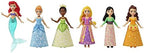 Mattel Disney Princess Toys, Small Doll Party Set with 6 Posable Dolls in Sparkling Clothing & 13 Tea Time Accessories
