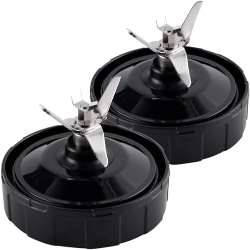 2-pack 7-Fins Extractor Blade Assembly Blender Blade Replacement Parts Compatible with Nurti Ninja Blenders Auto iQ BL480 BL482 BL642 BL682 NN102