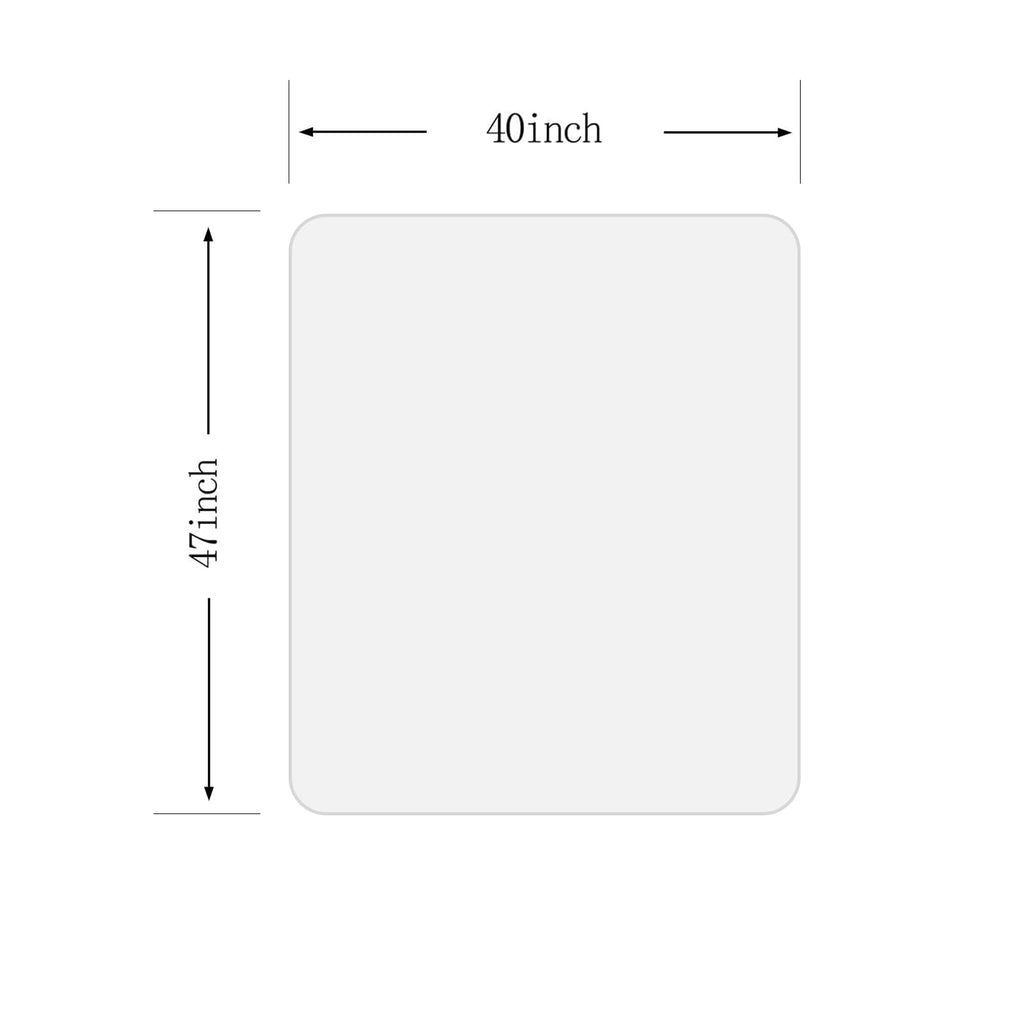 [UpgradedVersion] Crystal Clear 1/5" Thick 47" x 40" Heavy Duty Hard Chair Mat, Can be Used on Carpet or Hard Floor