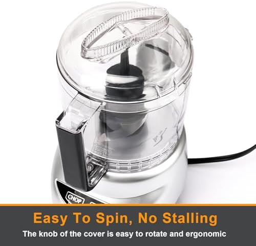 Mini Prep Plus Food Replacement Parts DLC-2AWBC-1 Replacement for Cuisinart Work Bowl Cover, DLC Food Processor 3 Cup Lid Fit for Cuisinart Only OEM Bowl DLC-2A, 1 Pcs
