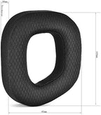 HS80 RGB Thicker Upgrade Quality Earpads - Replacement Ear Cushion Cup Compatible with Corsair HS80 RGB Wireless Headphone, High-Density Noise Cancelling Foam，Added Thicknes (Black Fabric)