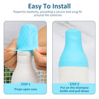 20 Pack Travel Essentials Silicone Bottle Covers, Cruise Ship Essentials, Travel Accessories Luggage for Women Men, Elastic Sleeves for Leak Proofing, Fit Most Travel Size Bottles Toiletries