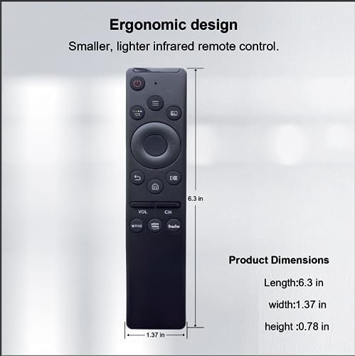 【Pack of 2】 Universal Remote-Control for Samsung Smart-TV, Remote-Replacement of HDTV 4K UHD Curved QLED and More TVs, with Netflix Prime-Video Hulu Buttons
