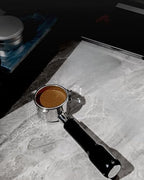 54mm Bottomless Portafilter, Espresso Accessories for Breville Barista Series BES870/878/880 Machines & Sage Barista Espresso Machine, Stainless Steel Filter Basket and Premium ABS Handle (Black)