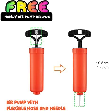 Mini Basketballs, 5 Pack 6" Inch Small Basketball Set with Pump Over The Door Mini Hoop Basketball Replacements Toy Basketball for Toddlers,Kids,Teenagers for Pool Indoors Outdoors