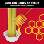 Catchmaster Gold Stick Fly Trap 4-Pk, Bug & Fruit Fly Traps for Indoors & Outdoors, Premium Adhesive Mosquito, Gnat, & Bug Catcher, Insect Killer, Pet Safe, Bulk Pest Control for Home