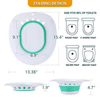MTASTIC Sitz Bath for Toilet Seat- Soothes Hemorrhoids & Perineum, Suitable for Pregnant Women, Postpartum Care- Collapsible, Soaked Steam Relief of Vaginal/Anal Inflammation