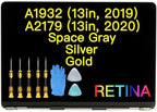 (Silver) for MacBook Air A1932 (13in, 2019) A2179 (13in, 2020) EMC (3184) (3302) Retina Full CFCC Display Assembly LED LCD Screen Replacement A+++