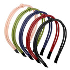WOVOWOVO 5Pcs Leather Headbands for Women Cute Hair Bands for Women's Hair Headbands for Women Trendy Comfortable Thin Headband Womens Headbands Fashion Hair Accessories