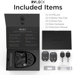RVLOCK V4 RV Door Lock Keyless Entry Keypad, Durable Camper Door Latch, and Premium RV Lock Replacement with Patented Security Technology