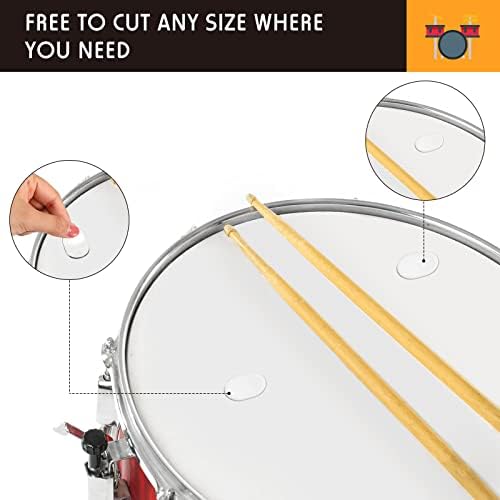 Yeshone 60 Pieces Drum Dampeners Gel Pads Silicone Soft Moon Gels for Drums Cymbals Tone Control Accessories