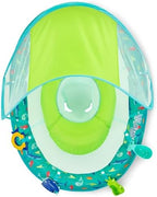 SwimWays Baby Spring Float Splash N Play, Baby Pool Float with Canopy & UPF Protection, Swimming Pool Accessories for Kids 9-24 Months