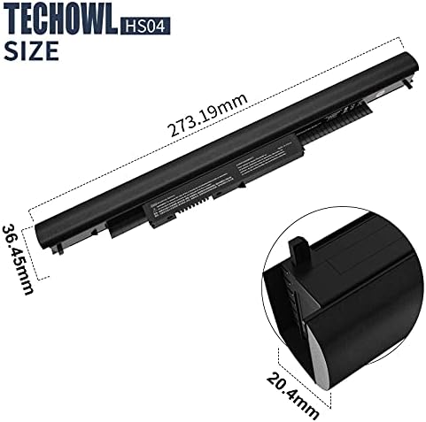 Spare 807956-001 Laptop Battery for Hp, HS03 HS04 Battery Hp Replacement Spare 807956-001 807957-001 HS03 HS04 for HP Pavilion 14 and 15 Series laptops - High-Performance [2600mAh/38Wh]