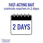 TERRO T502 Ready-to-Use Indoor Roach Bait Roach Gel Killer - Kills German, American, and Oriental Roaches – 3 oz