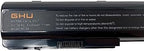 GHU New Battery 77 WH Replacement for 480385-001 486766-001 HSTNN-DB75 HSTNN-IB75 HSTNN-OB75 464059-142 Compatible with HP Battery Part # 464058-251 464059-121 464059-141 516355-001 516916-001 GA08