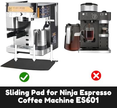 Sliding Pad for Ninja Espresso Coffee Machine ES601 - Smooth Glide with Anti-Slip Base - Perfect Accessories Fit for Ninja Luxe Cafe Machine ES601 - Includes Hanging Strap