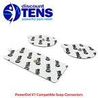 PowerDot 1.0 Compatible Electrodes with Snap Connector. 12 Premium PowerDot 1.0 Compatible Replacement Pads (Version 1 - Snap Connector)