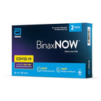 BinaxNOW COVID-19 Antigen Self Test, 1 Pack, 2 Tests Total, COVID Test With 15-Minute Results Without Sending to a Lab, Easy to Use at Home