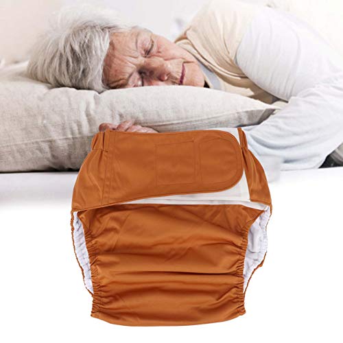 ZJchao Adult Cloth Diaper, Waterproof Adult Diaper Cover Washable Reusable Elderly Cloth Diapers Adult Pocket Nappy Cover Incontinence Nappies Underwear for Incontinence Men or Women