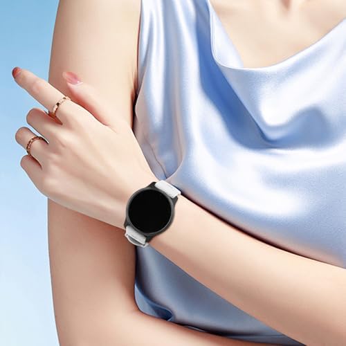Meliya for Garmin Forerunner 245 / Forerunner 645 / Forerunner 165 / Forerunner 158 / Forerunner 55 Watch Band Women Men, 20mm Soft Silicone Replacement Strap for Garmin Forerunner 245/645 Music SmartWatch