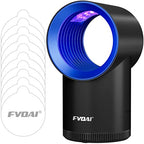 FVOAI Fruit Fly Trap Indoor, Fruit Fly Traps for Indoors H3 Mosquito Zapper Indoor Insect Trap with Suction, Time Setting, Bug Light & 10 Pcs Sticky Glue Boards (Blue)
