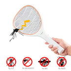 Faicuk Handheld Bug Zapper Racket Electric Fly Swatter (Champagne Pink)