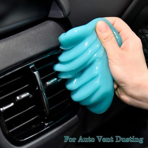 COLORCORAL 2Pack Cleaning Gel Universal Dust Cleaner for Car Vent Keyboard Cleaning Detailing Slime Putty Cleaning Kit Car Accessories, Gifts for Adults Men Women Kids Teens