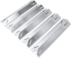 Hisencn 15.35'' Heat Plates for Cuisinart 2556, 2456, GAS2456AS, GAS2556AS, GAS1456ASO, GAS1456BSO, GAS2420AS, Heat Tents Replacement Parts for Cuisinart 5-Burner Gas Grill, Stainless Steel, 5-Pack