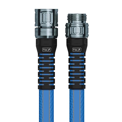 FITT HiFlo Water Hose 25ft, Multipurpose Garden Hose, Easy to Use and Long-lasting Performance, Light Blue