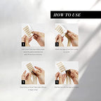 The Hair Shop Smart Tabs Tape-in Hair Extension Tape - Professional Strong No-Residue Bonding Double-Sided Replacement Tape for 100% Remy Human Hair Extensions, 60 Tabs (4 cm x 0.9 cm)