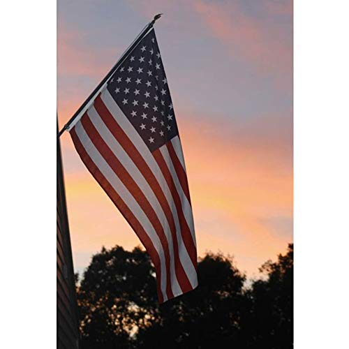 TNS This 4x6 FT Outdoor Embroidered American Flag is the most Durable, Luxury Embroidered Star with Brightly Colored Brass Grommets(4×6 FT)…