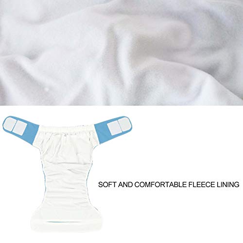 ZJchao Adult Diaper Cover, Waterproof Washable Reusable Adult Elderly Cloth Diapers Adult Pocket Nappy Cover Diapers for Adults Pocket Nappies Adult Diaper Adult Pocket Nappy Cover(Blue)